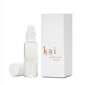Kai perfume oil rose absolute bottle highlights long lasting fragrance on skin