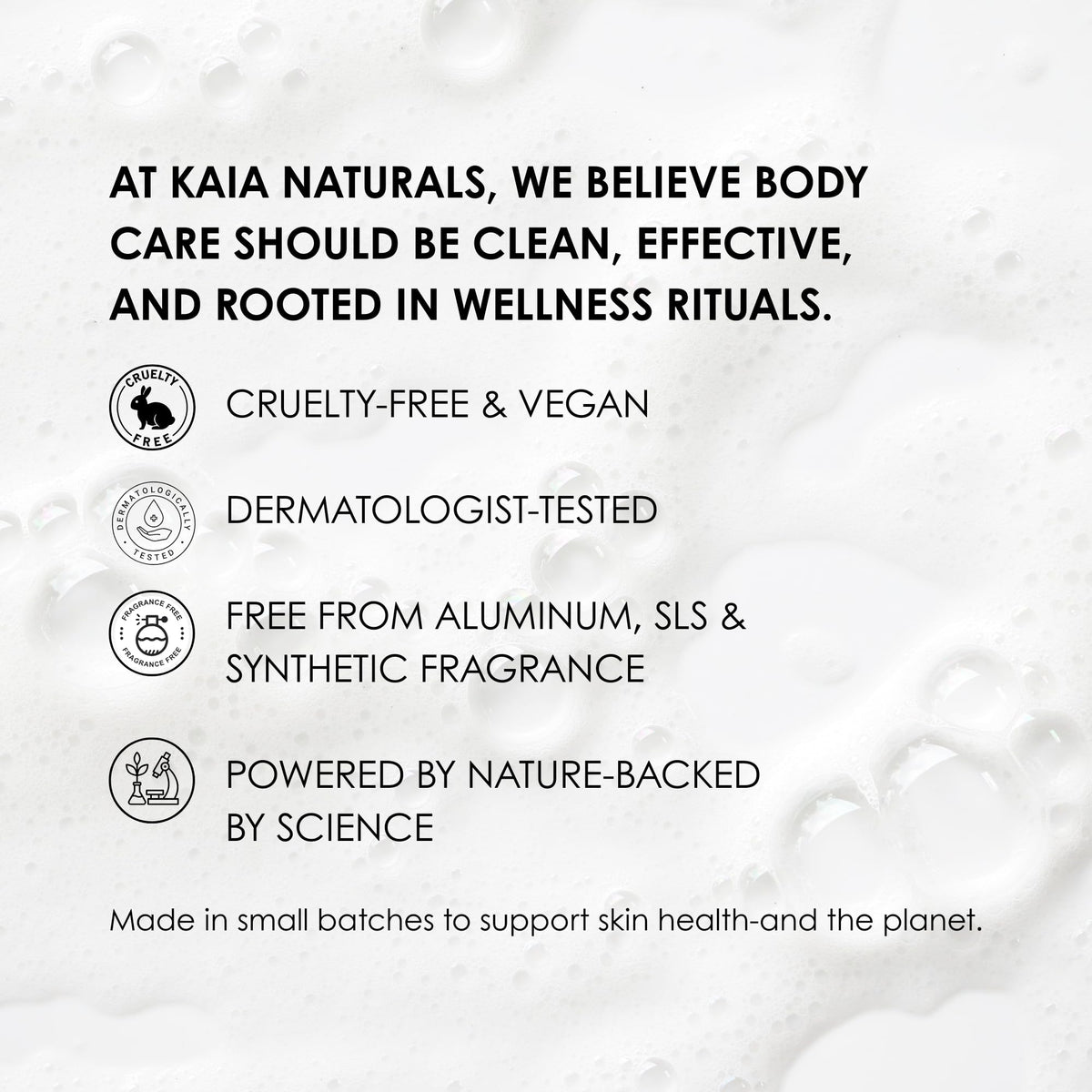 Multi-zone use of Kaia Naturals Takesumi Bright bar on affected skin areas