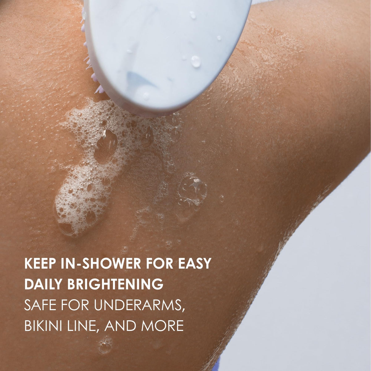 Underarms application with Kaia Naturals Takesumi Bright bar for multi-zone care