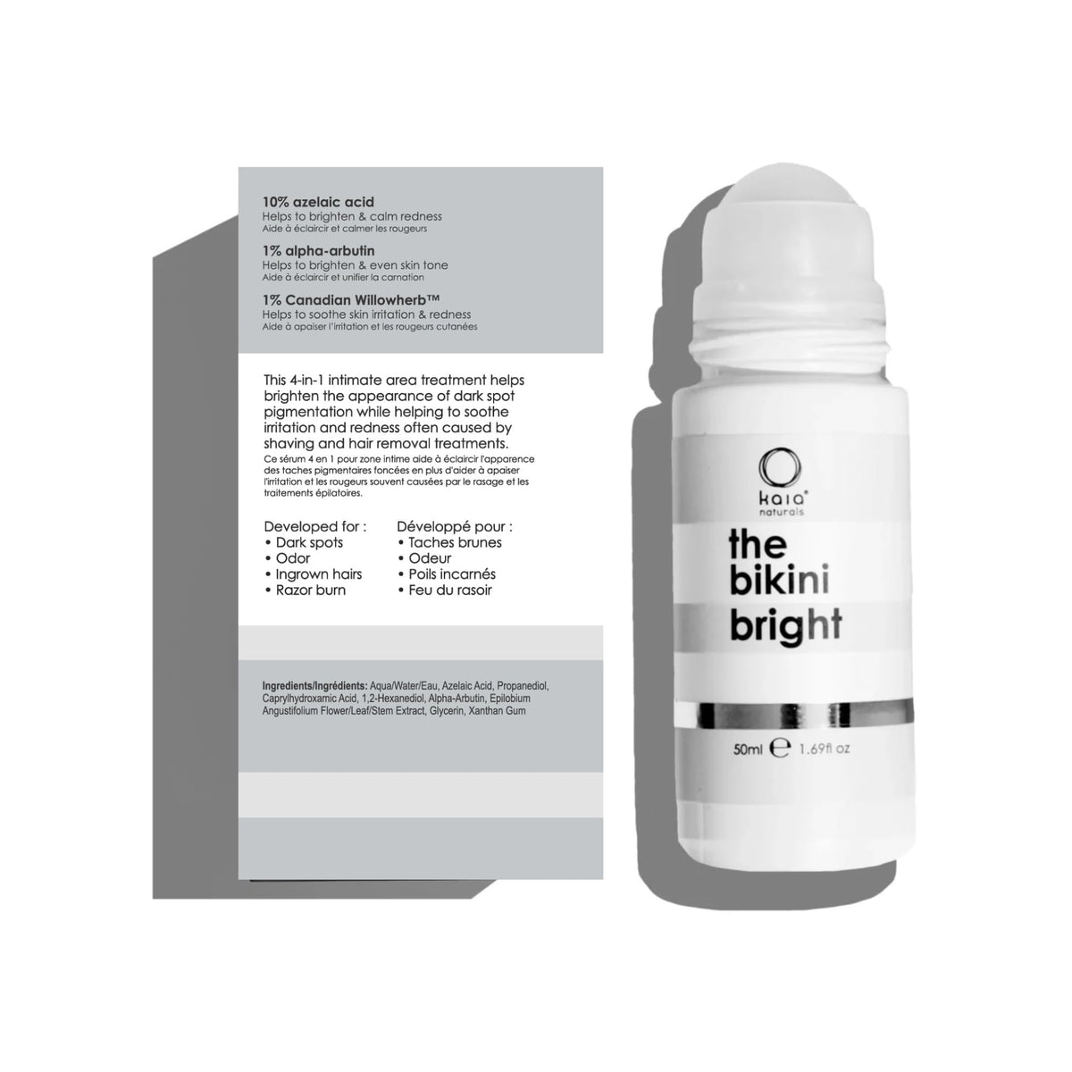 Kaia Naturals Takesumi Bright roll-on applicator designed for easy, fragrance-free daily use.