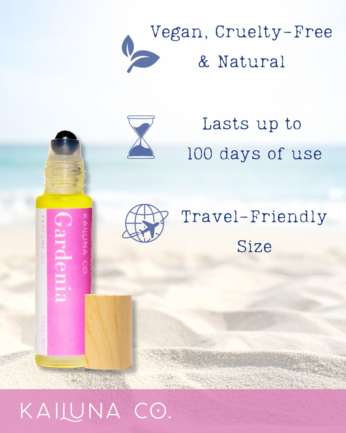 Kailuna Co alcohol-free perfume showcases clean, gentle daily fragrance.