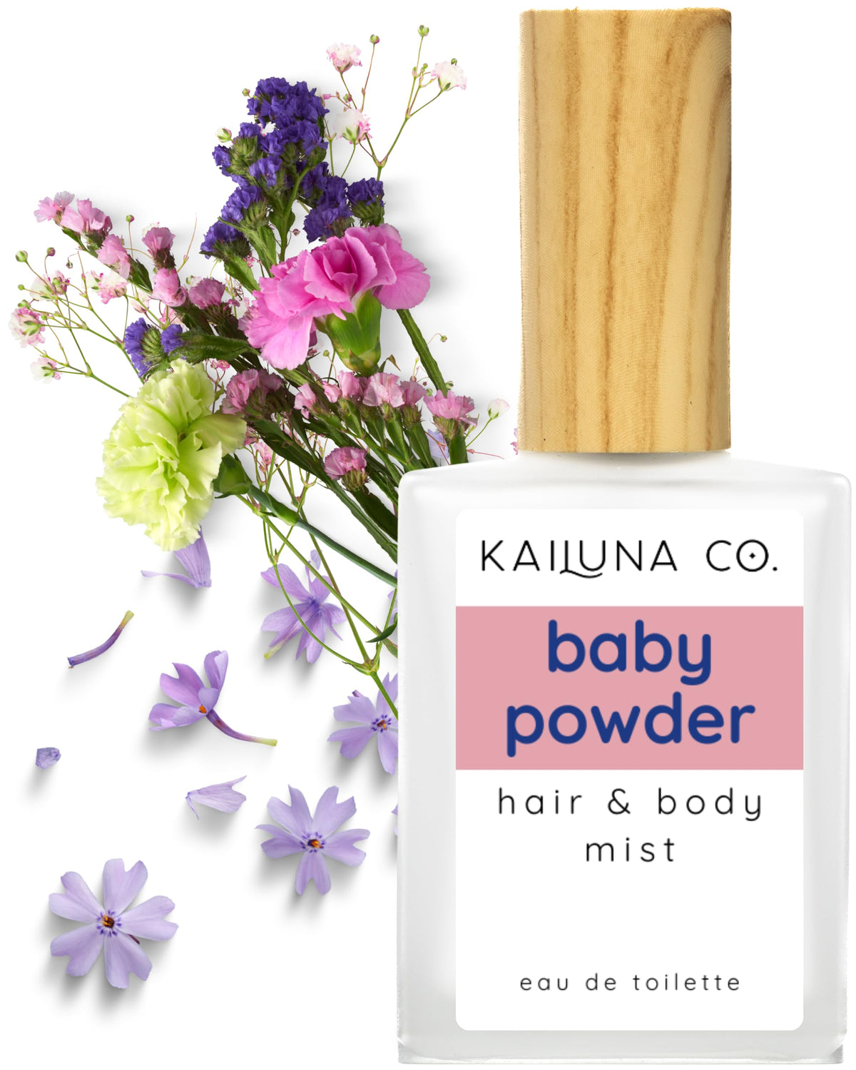 Kailuna Co. baby powder mist bottle for easy on-the-go use