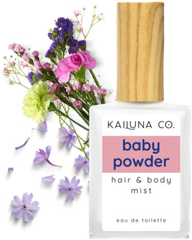 Kailuna Co. baby powder mist bottle for easy on-the-go use