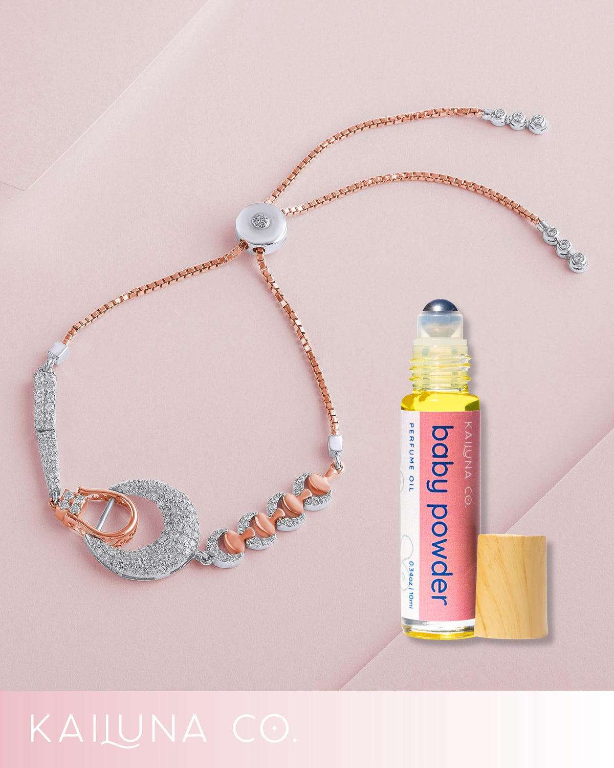 Kailuna Co. Baby Powder roll-on travel-friendly, mess-free design for daily routines