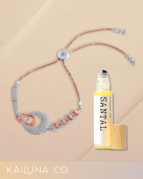 Kailuna Co. Santal roll-on gift-ready packaging for thanks and celebrations.