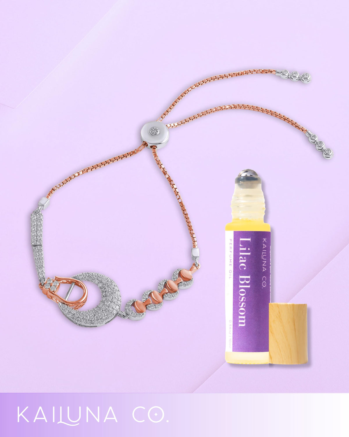 Kailuna Co. gift-ready Lilac Mist packaging appeals as a thoughtful present.