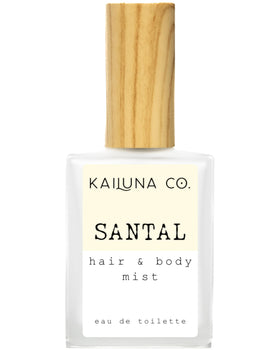 Kailuna Co Santal mist bottle close-up for daily refreshment on the go