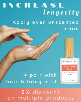 Kailuna Co travel-friendly roll-on size fits easily in pockets or purses.