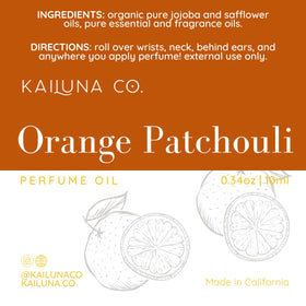 Kailuna Co. Orange Patchouli small-batch perfume ideal for gifting choose thoughtfully.