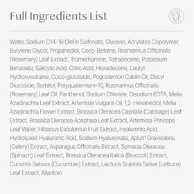 KAINE Rosemary Relief Gel Cleanser bottle demonstrates safe daily use for all skin types.
