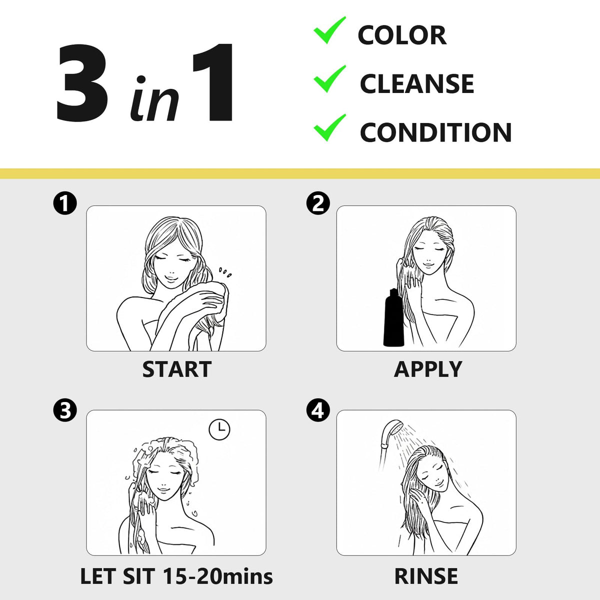 KAISASA works on all hair types to deliver even color coverage.