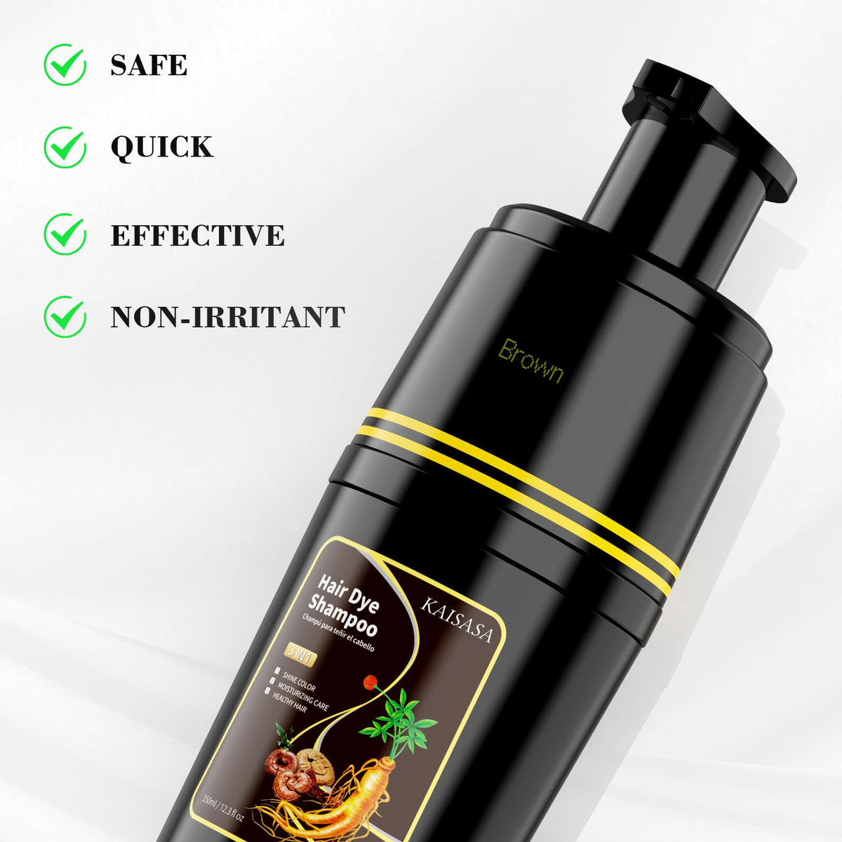 KAISASA herbal formula image underscores safe, natural care.