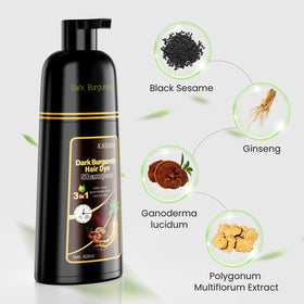 KAISASA Hair color coverage shows blending gray strands for natural look.