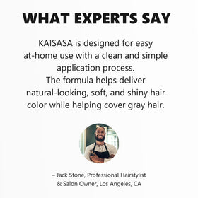 KAISASA gray hair improved appearance with enhanced overall look.