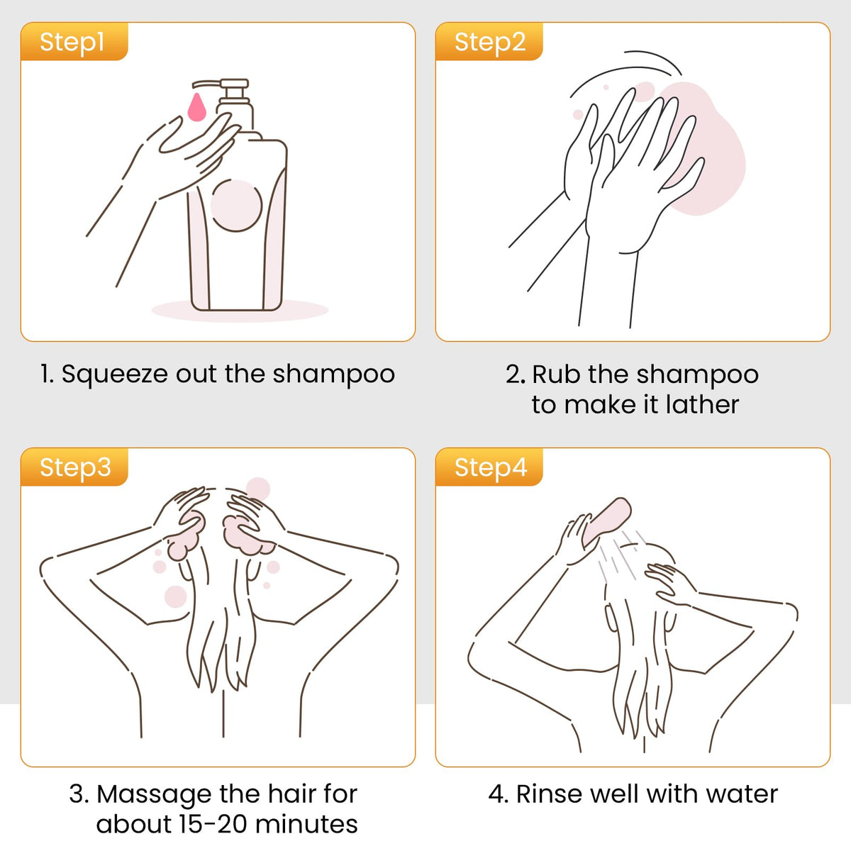 KAISASA Herbal ingredients hint at gentle, nourishing care for scalp and hair.