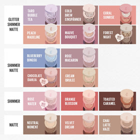 Kaja Bento Bouncy Eyeshadow Trio close-up highlights glow and depth for natural definition.