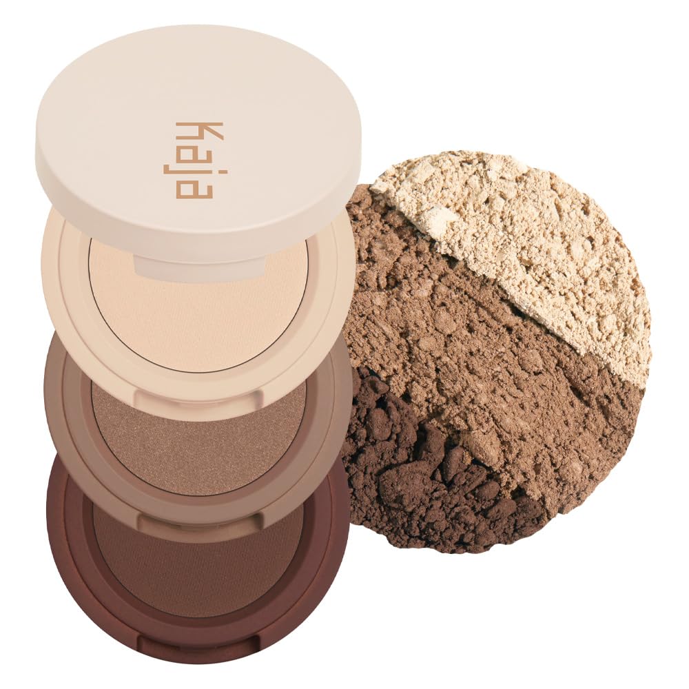 Kaja Bento Bouncy Eyeshadow Trio packaging shown close-up for portable, everyday touch-ups.