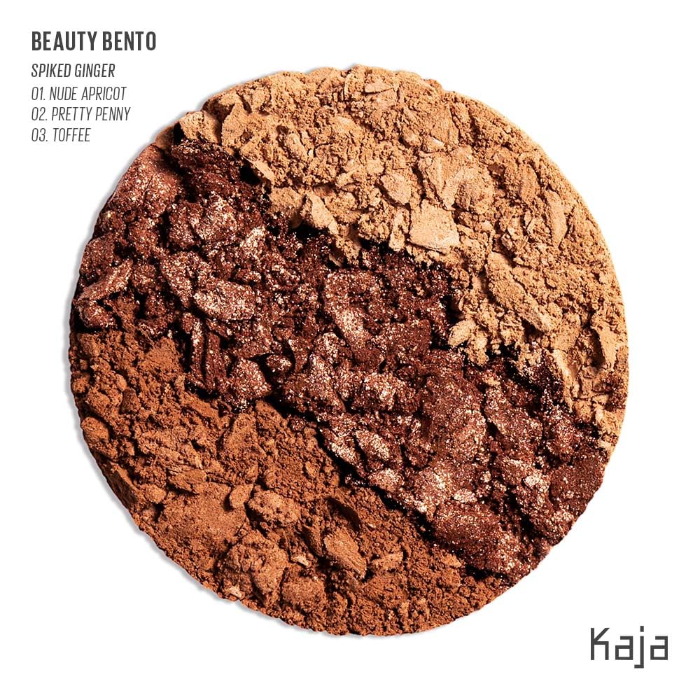 KAJA Bento 10 Spiked Ginger shade for warm crease definition.
