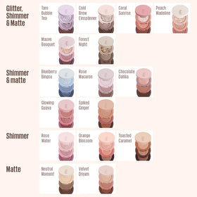 Thirteen available KAJA Bento trio stacks for versatile color combos.