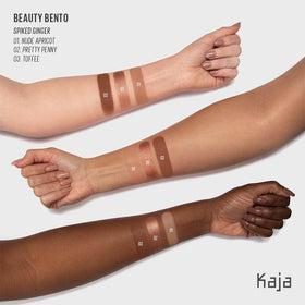 Playful KAJA packaging meets practical travel-friendly design.
