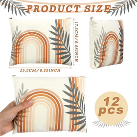 Kajaia bag with palm leaf pattern ideal for travel and everyday cosmetics.