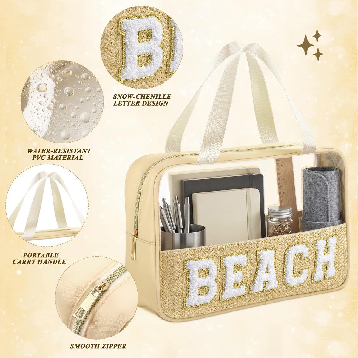 Kajaia large-capacity pouch holds cosmetics, medications, and travel essentials.