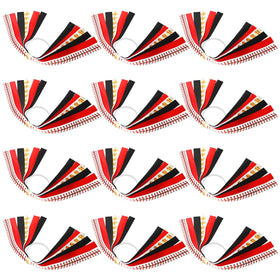 Kajaia softball hair ties in red offer bright team styling and secure ponytails