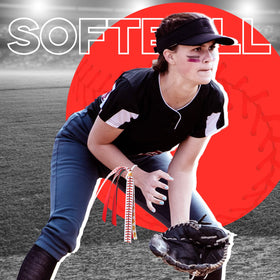Kajaia softball hair ties on ponytail provide secure hold during practice