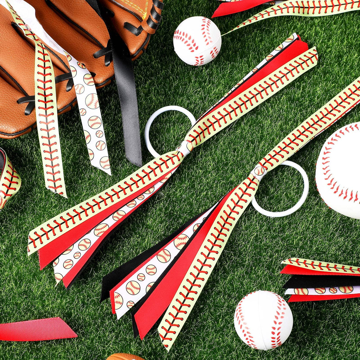Kajaia sports day decor accessories with ribbon ponytail holders