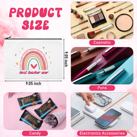 Kajaia zipper pouch protects cosmetics while traveling.