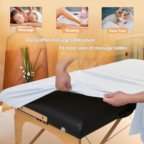 KAKU HOME massage table sheets displayed on a table show tidy presentation and easy setup