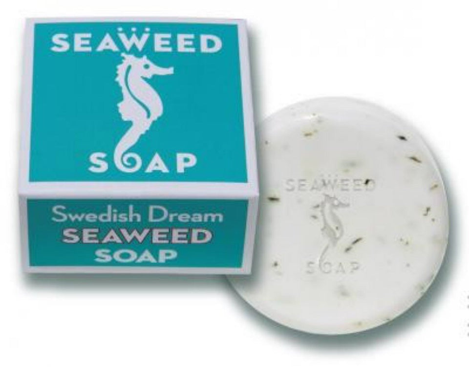 Kala Swedish Dream Seaweed Soap 3-pack provides gentle cleansing and moisture for sensitive skin.
