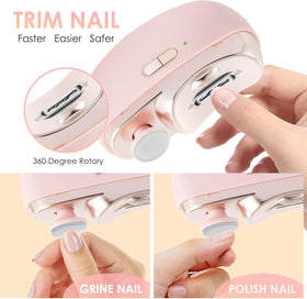 Kalapa nail clippers LED light illuminates precise trimming