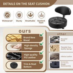 Kaleurrier backrest adds ergonomic support during long tasks.