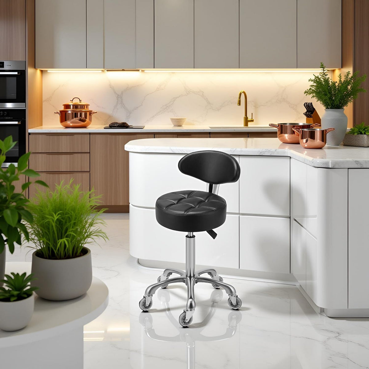 Kaleurrier chair supports up to 400 pounds with robust frame.