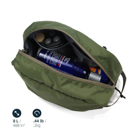 Kalgoteal 8L bag with wet/dry pocket for damp items.