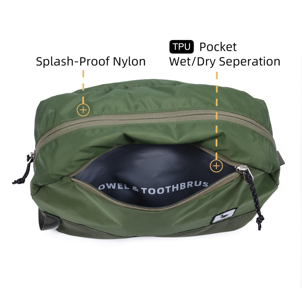 Kalgoteal 8L bag with wide handle for easy transport.