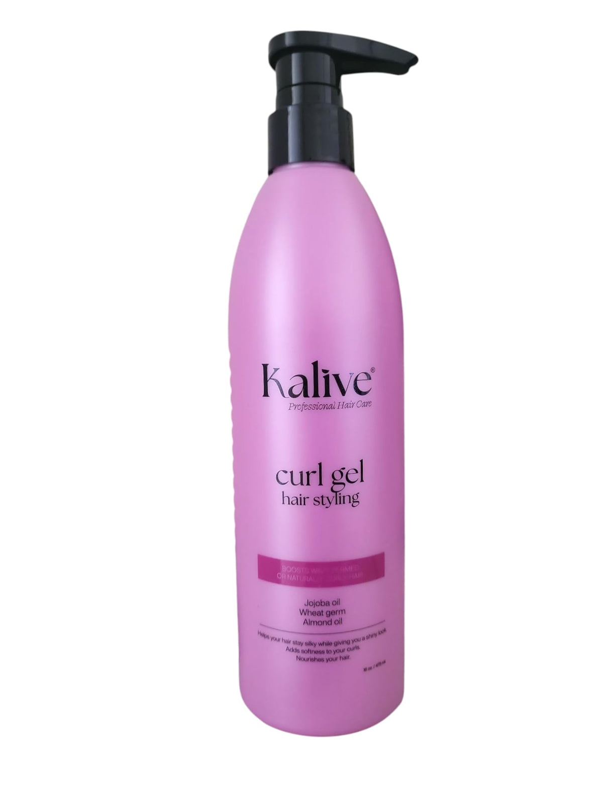 KALIVE Curl Gel definition showcases defined curls with hydration