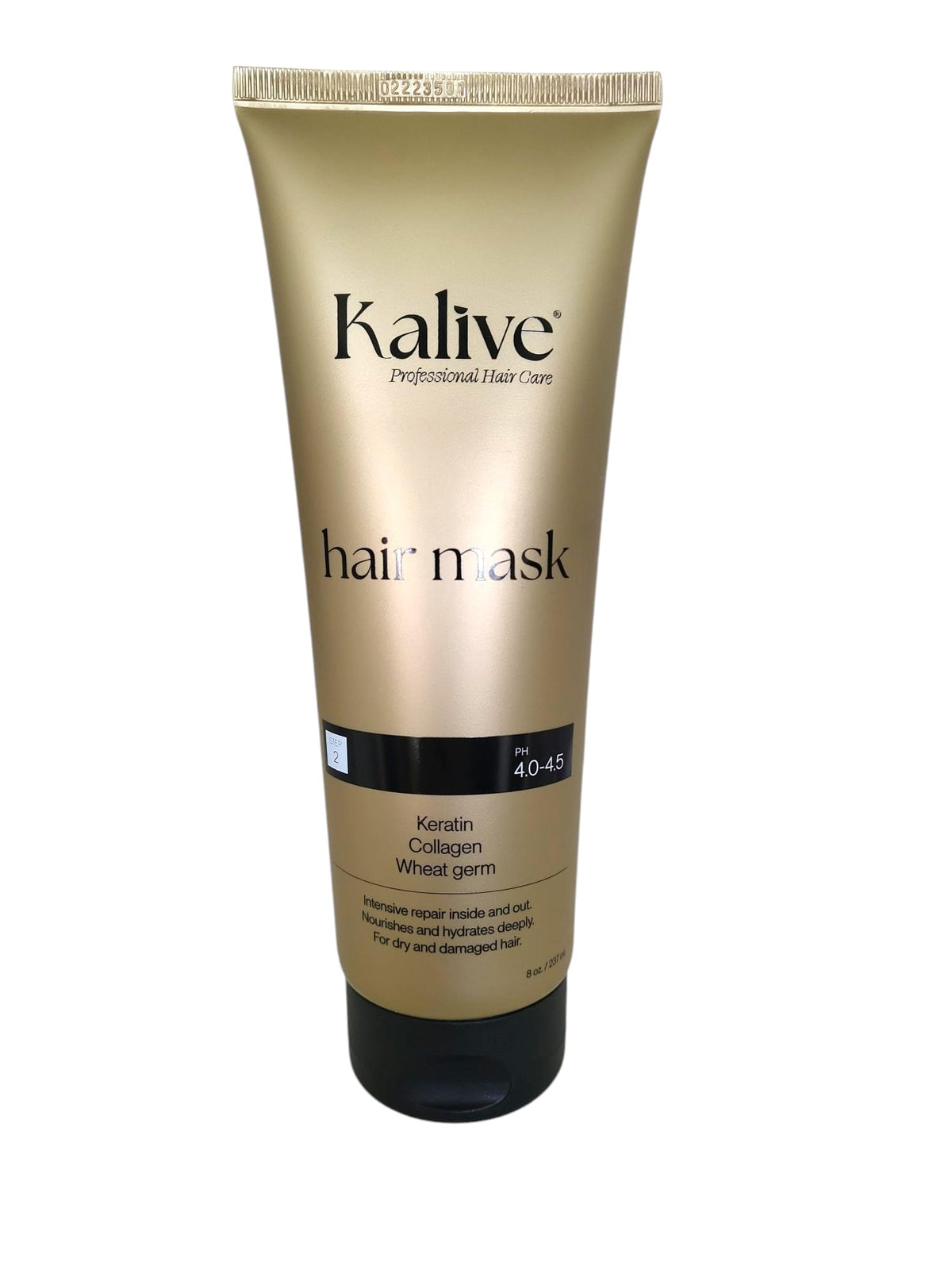 KALIVE 2 STYLE hair mask front jar for deep hydration and repair.