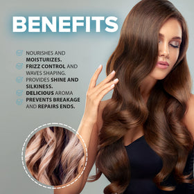 KALIVE 2 STYLE hair mask label closeup highlights keratin and collagen benefits.