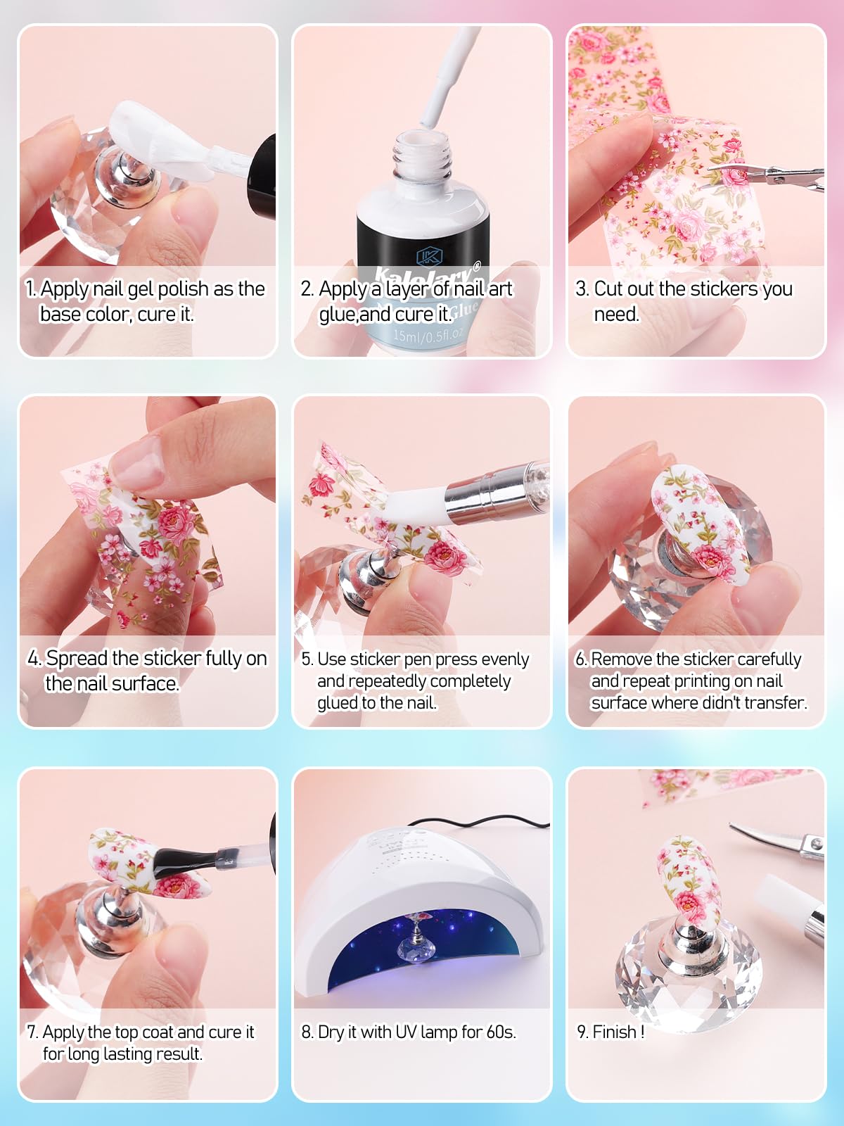 Kalolary nail foil for versatile party-to-everyday glam looks.