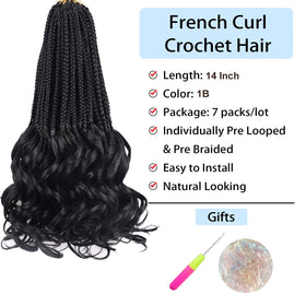 Kaluli Curly Crochet Hair 14inch shown on model, highlighting easy movement and volume.