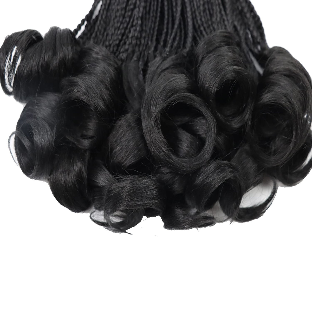 Kaluli Curly Crochet Hair movement that mimics human hair for realistic feel.