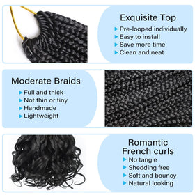 Kaluli Curly Crochet Hair soft lightweight fibers for comfortable all-day wear.