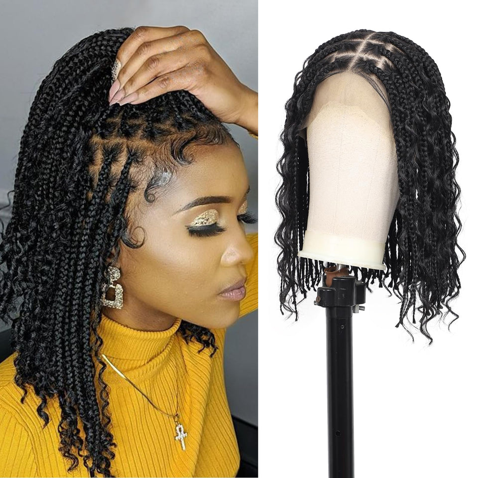 Kalyss 12in HD lace front wig cap offers natural, seamless hairline for daily wear.