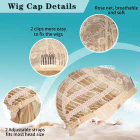 Versatile Kalyss blonde wig suitable for parties, cosplay, or everyday wear.