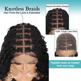 Kalyss boho box braids style showcases unique head-turning texture for bold looks.