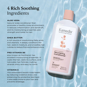 KAMEDIS argan oil blend bottle shows natural shine and softness.