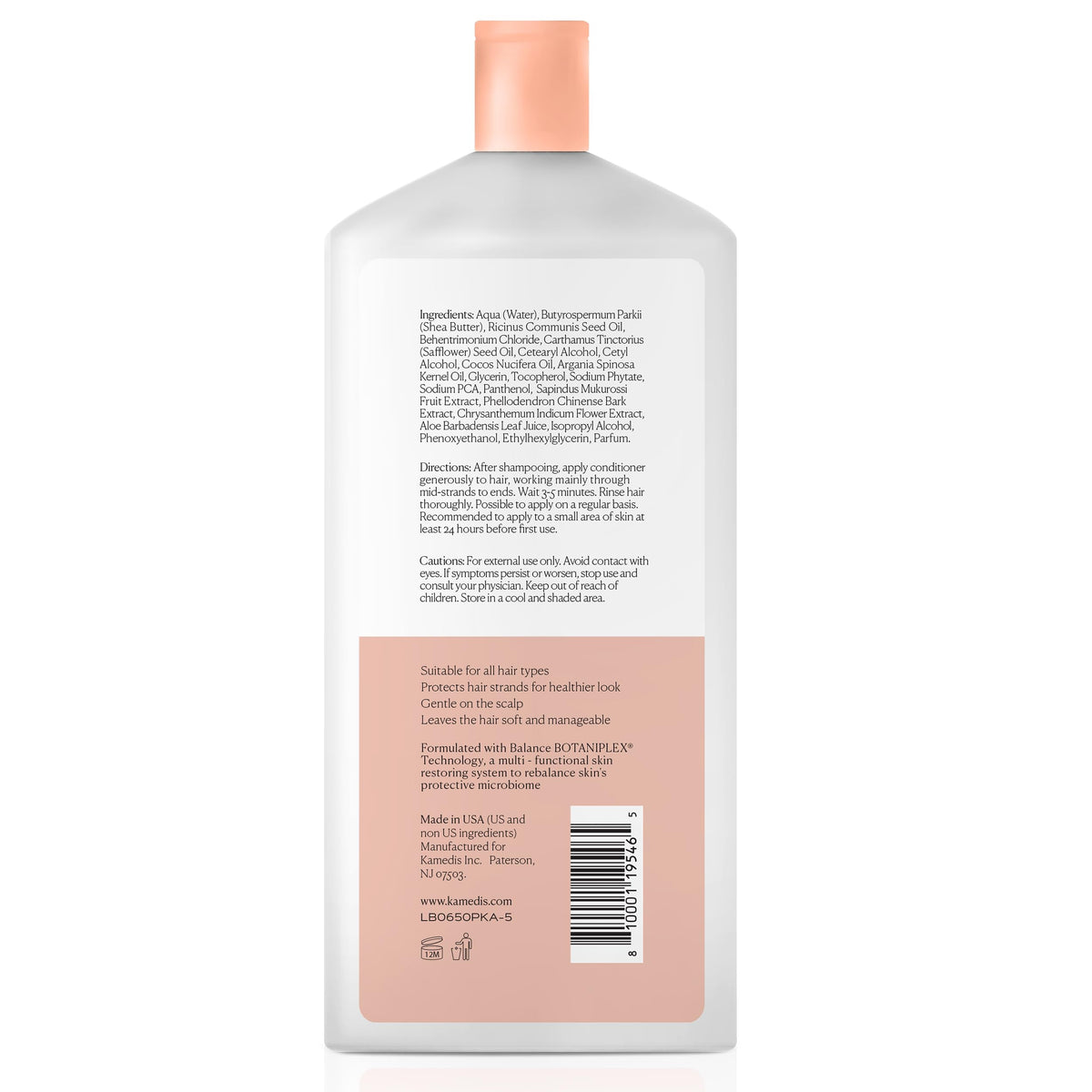 KAMEDIS conditioner bottle being held for easy daily use.