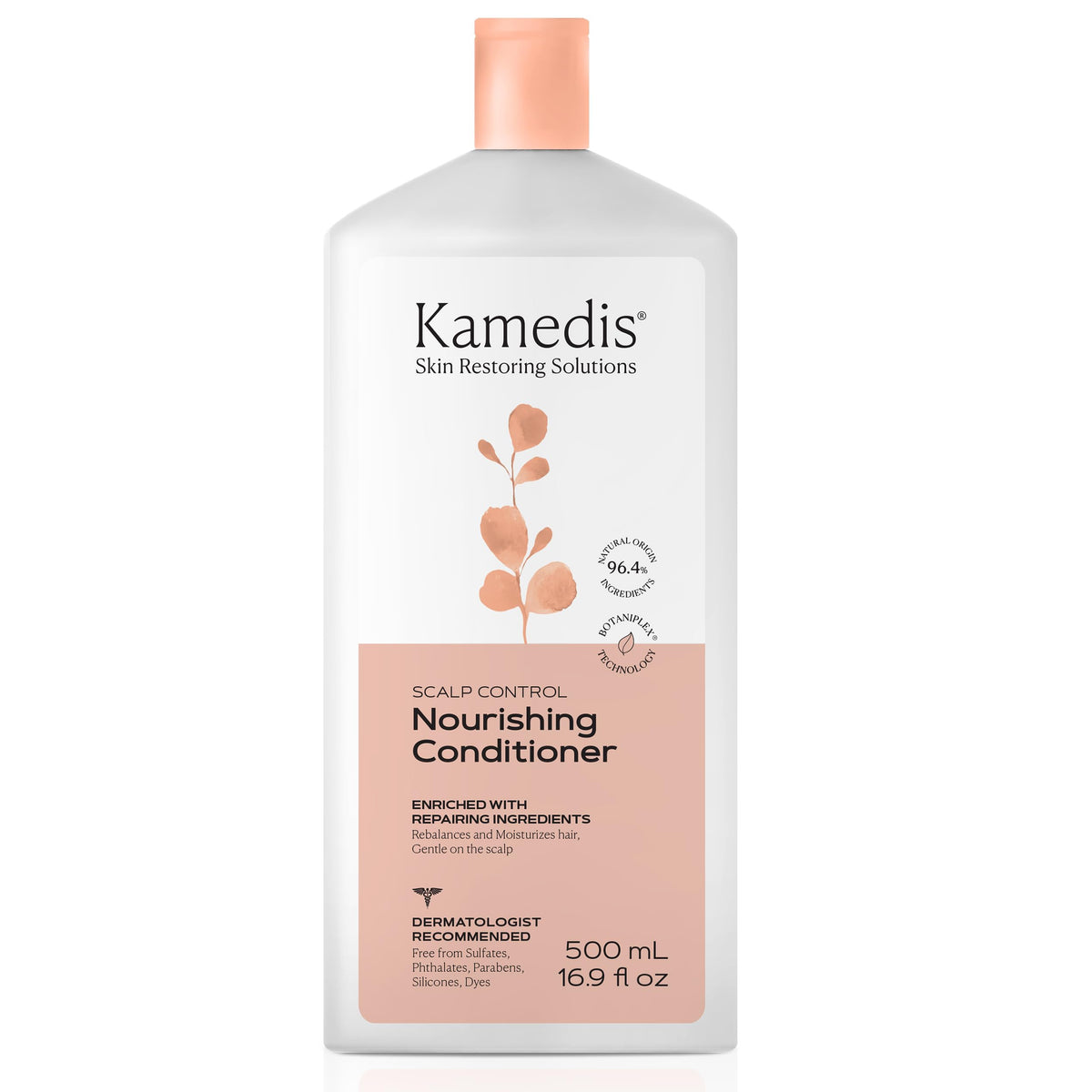 KAMEDIS Hair Conditioner bottle showing its hydrating formula for dry hair.